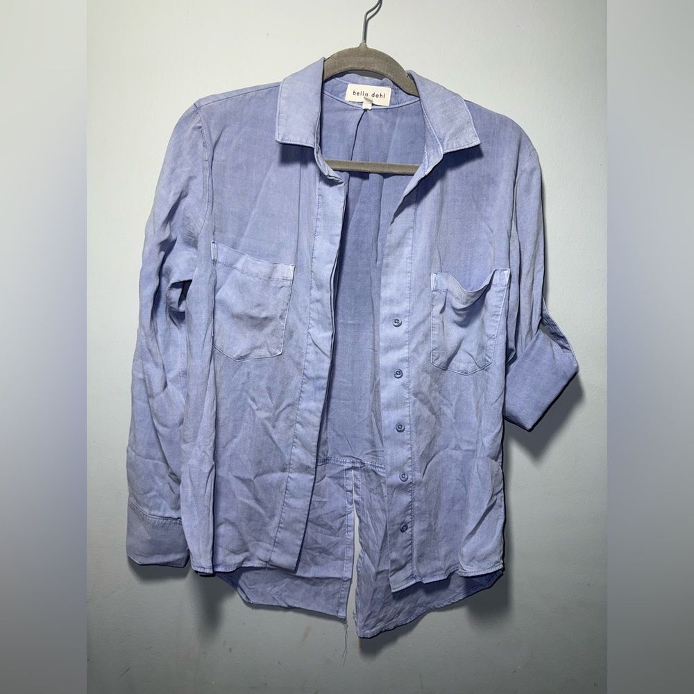 Bella Dahl Split Back Button Down - Sunbleach Was… - image 1